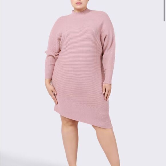 NWTs Lizette Assymetrical Sweater Dress Size 3X - Picture 1 of 8